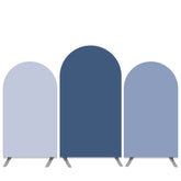 Rein Farbe Marine Blau Doppelt Seite Geburtstag Bogen Hintergrund Bausatz